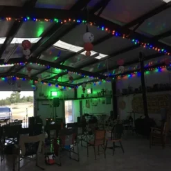 50-light 5mm Multicolor LED Christmas Lights, 4" Spacing White Wire -Christmas Light Store 5mm led multi colored mini lights 061418 281 29