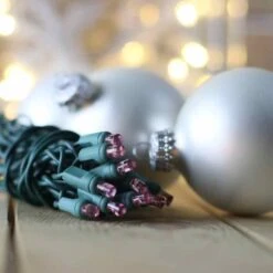 50-light 5mm Purple LED Christmas Lights, 6" Spacing Green Wire -Christmas Light Store 5mm purple LED Christmas Lights 082718 f1709b0f 3ec3 4402 bfa4 3599119d815d