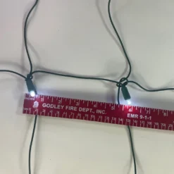 100-light Pure White 5mm LED Net Lights, Green Wire -Christmas Light Store IMG 6849