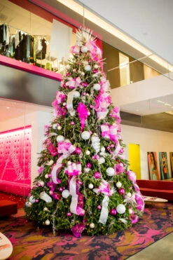 Clear Commercial Mini Lights, Green Wire -Christmas Light Store JustFabTree 004