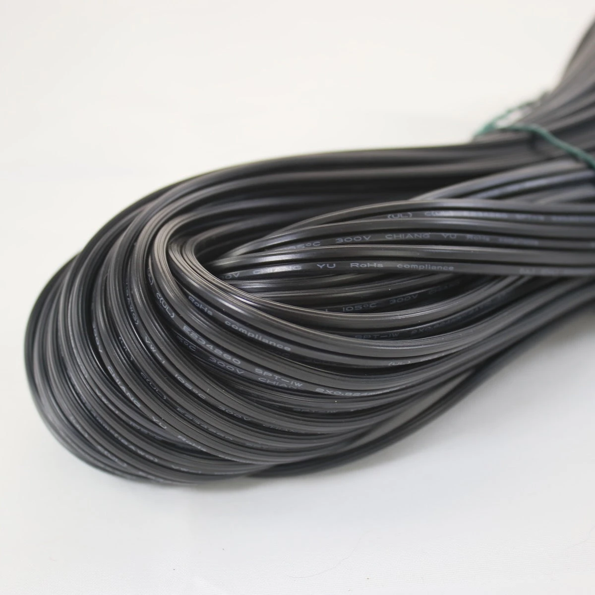 100' Cord 18 AWG SPT-1 Wire, Black 2 100' Cord 18 AWG SPT-1 Wire, Black - Image 2