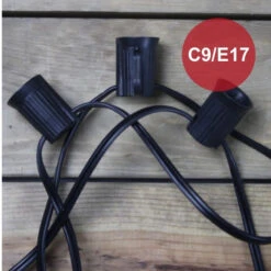 C9 (E17) 500' Spool 12" Spacing, Black SPT-1 Wire -Christmas Light Store black c9 christmas lights cord a 2ff40d59 2f4a 4076 a5f9 39627cb7d68d