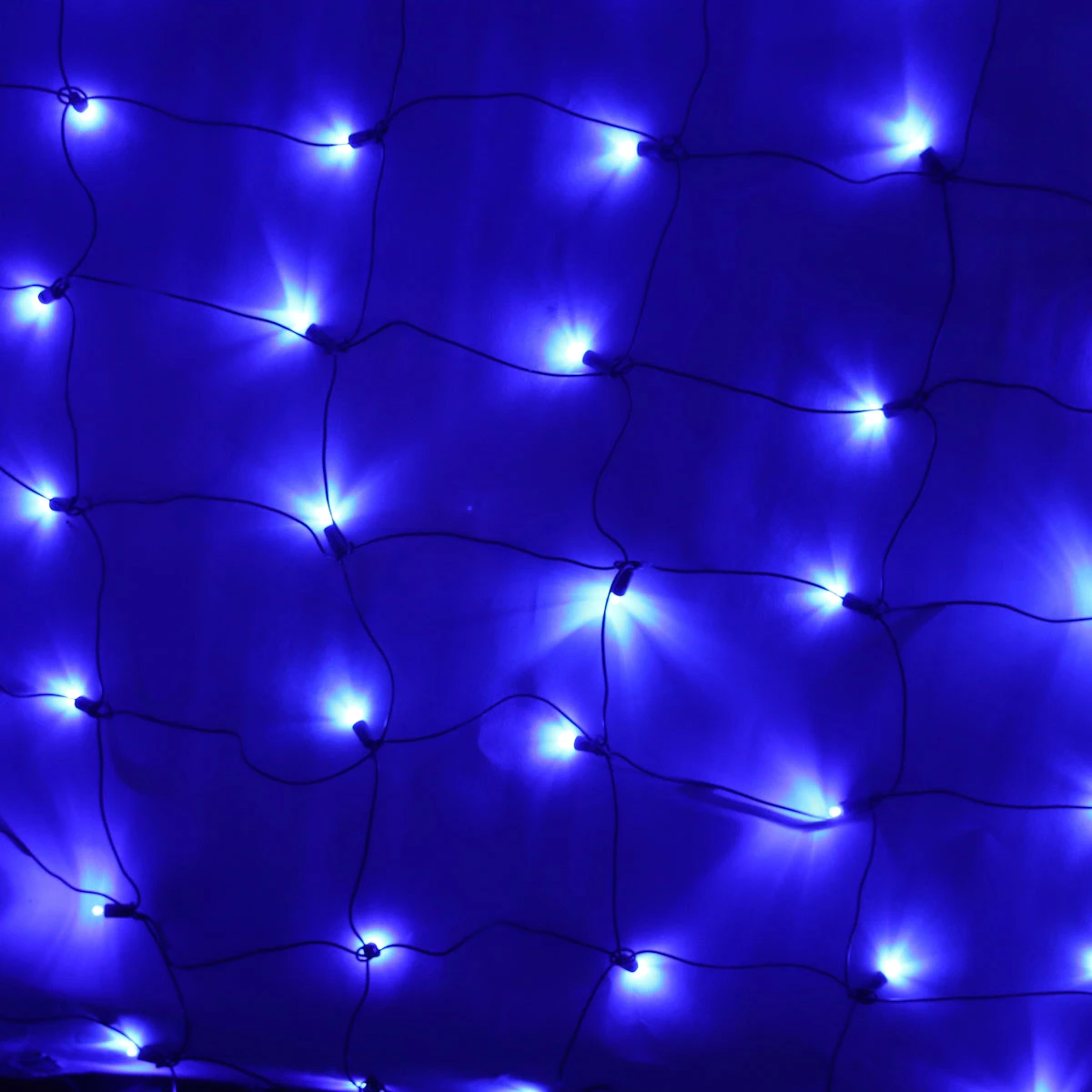 100-light Blue 5mm LED Net Lights, Green Wire 1 100-light Blue 5mm LED Net Lights, Green Wire