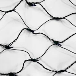 150-bulb Blue Net Lights, Green Wire -Christmas Light Store blue glass net lights d