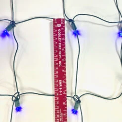 100-light Blue 5mm LED Net Lights, Green Wire 14 100-light Blue 5mm LED Net Lights, Green Wire -Christmas Light Store blue lede net 5mm l5