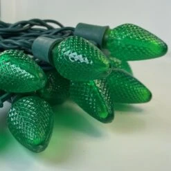 Christmas Light Store -Christmas Light Store c7 green led strings lights green wire a