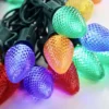 25-light C7 Multicolor LED Christmas Lights, 8" Spacing Green Wire
