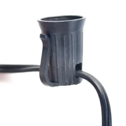 C9 (E17) 1000' Spool 12" Spacing, Black SPT-2 Wire -Christmas Light Store c9 black wire c 38a38b29 f586 428d baf1 5cad8ac46523