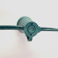 C9 (E17) 100' Cord 12" Spacing, Green SPT-2 Wire -Christmas Light Store c9 green wire e 826aa423 c79f 490f 96f6 a100b8a56166
