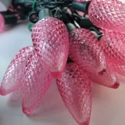 Christmas Light Store -Christmas Light Store c9 pink led strings lights green wire a2