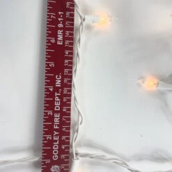 6-Foot Glass Curtain Lights Clear Bulbs White Wire -Christmas Light Store clear curtain glass l7