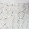 6-Foot Glass Curtain Lights Clear Bulbs White Wire