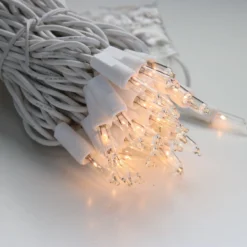 100-bulb Clear Mini Lights, 6" Spacing, White Wire -Christmas Light Store clear mini lights white wire b f5289c68 32d0 4e78 aa2b 8f954e099e61