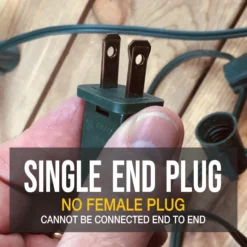 C9 (E17) 50' Cord 6" Spacing, Green SPT-1 Wire -Christmas Light Store cls cords no female 3 c4faceda d8e9 4813 900b fdbd4a3e825f