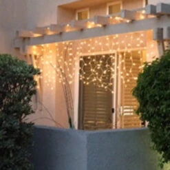 6-Foot Glass Curtain Lights Clear Bulbs White Wire -Christmas Light Store curtain lights customer photo3