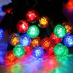 50-light G12 Multicolor LED Christmas Lights, 4" Spacing Green Wire -Christmas Light Store g12 multicolor led christmas lights c