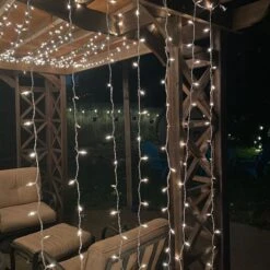 8-Foot Glass Curtain Lights Clear Bulbs White Wire 7 8-Foot Glass Curtain Lights Clear Bulbs White Wire -Christmas Light Store glass curtain lights white wire 5253ec41 be3f 4265 845a a87c02fd5816