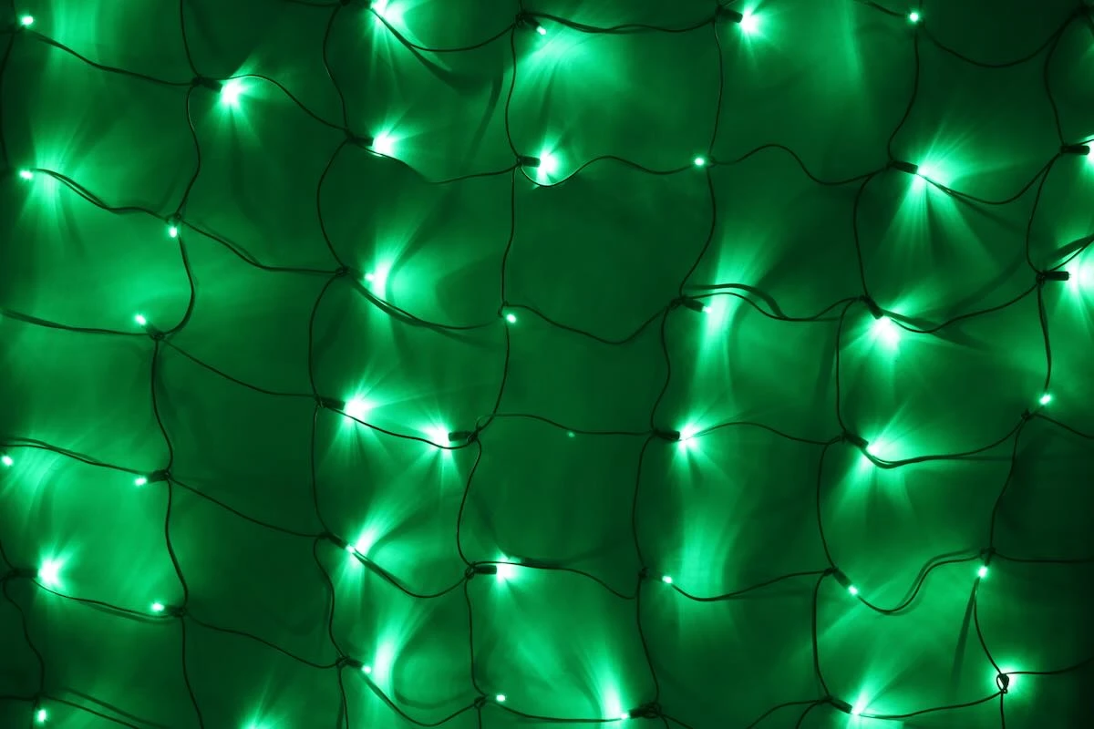100-light M5 Green LED Net Lights, Green Wire 2 100-light M5 Green LED Net Lights, Green Wire - Image 2