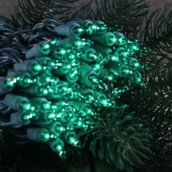 100-bulb Green Mini Lights, 6" Spacing, Green Wire -Christmas Light Store green christmas tree lights green wire 090518a 1607cb95 add3 4709 a9d4 3b88093429fd