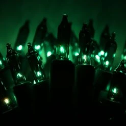 100-bulb Green Mini Lights, 6" Spacing, Green Wire -Christmas Light Store green glass mini lights green wire c 9fcea3fc 8103 40eb 9dca 027a1469f935