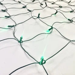 100-light Green 5mm LED Net Lights, Green Wire 12 100-light Green 5mm LED Net Lights, Green Wire -Christmas Light Store green led net lights l2