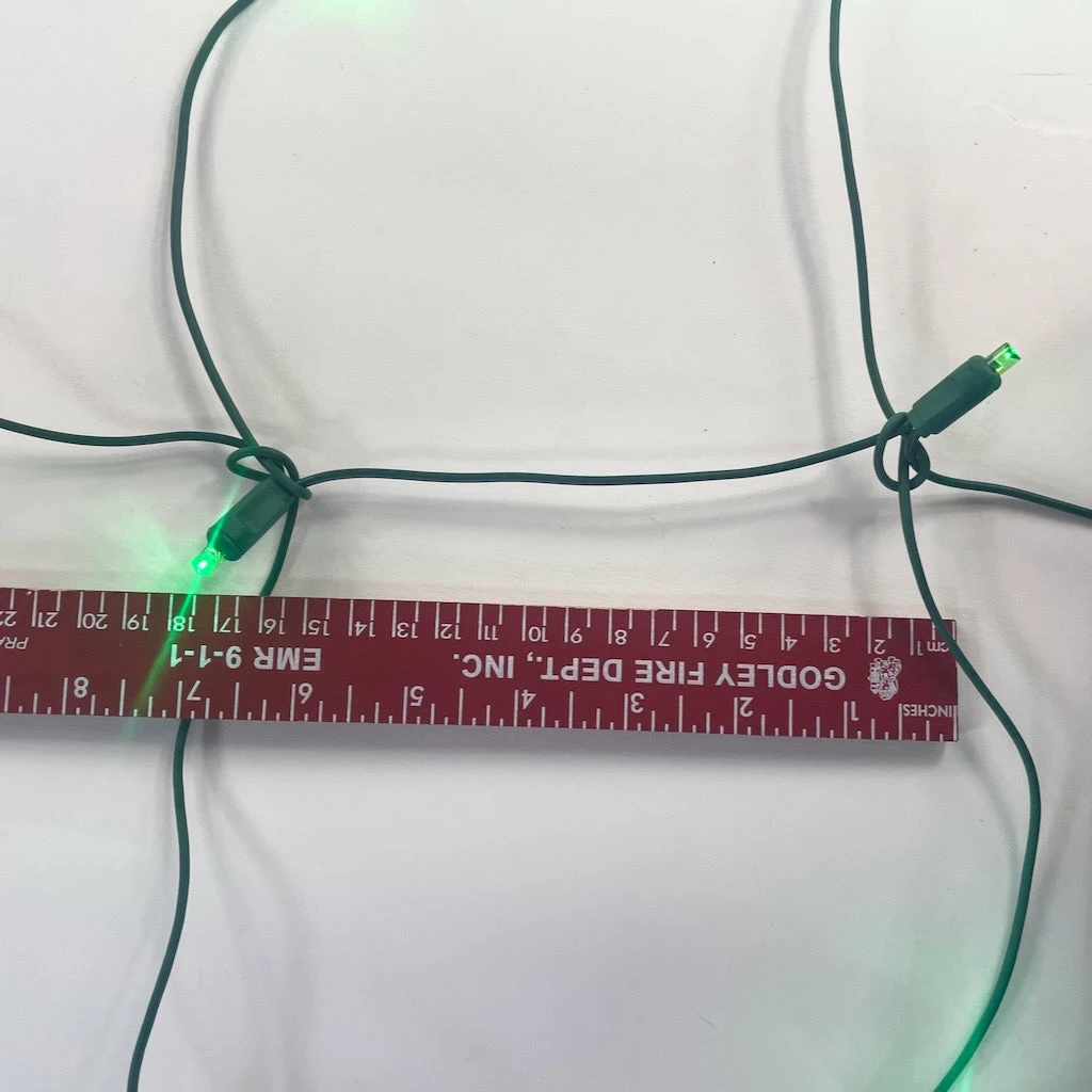 100-light Green 5mm LED Net Lights, Green Wire 8 100-light Green 5mm LED Net Lights, Green Wire - Image 8