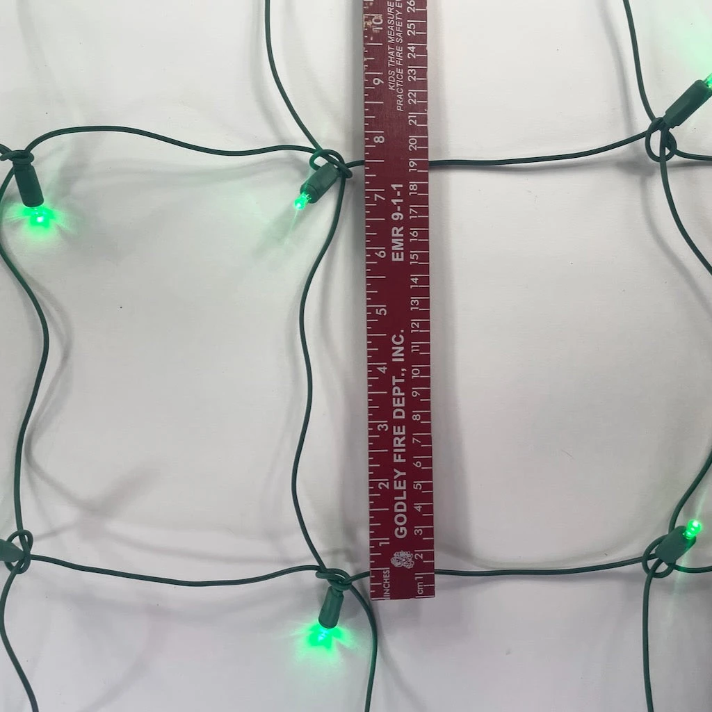 100-light Green 5mm LED Net Lights, Green Wire 7 100-light Green 5mm LED Net Lights, Green Wire - Image 7