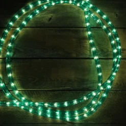150' 1/2" Green Incandescent Rope Lights -Christmas Light Store green rope light incandescent 92018