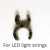 5000 1/4" LED Sculpture Clips, Black