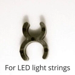 5000 1/4" LED Sculpture Clips, Black