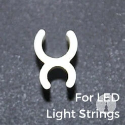 Christmas Light Store 45 100 1/4" LED Sculpture Clips, White