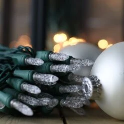 50-light M5 Warm White LED Christmas Lights, 6" Spacing Green Wire -Christmas Light Store m5 warm white led christmas light 82818a 2cefc02c f107 46d5 9f22 52cbfaa47c7a