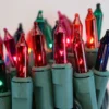 Multicolor Commercial Mini Lights, Green Wire