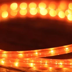 3/8" Orange Incandescent Rope Lights -Christmas Light Store orange rope light close up 9 18 2f4444a2 721a 4656 9b3a 43b45f2fa50a