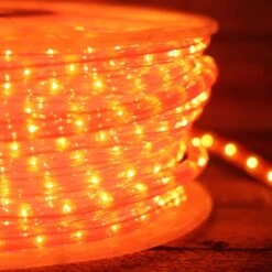 1/2" Orange Incandescent Rope Lights 12 1/2" Orange Incandescent Rope Lights -Christmas Light Store orange rope light spool 918