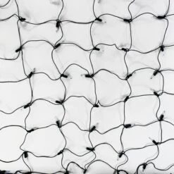 100-light M5 Pure White LED Net Lights, Green Wire -Christmas Light Store pure white m5 led net lights b 1