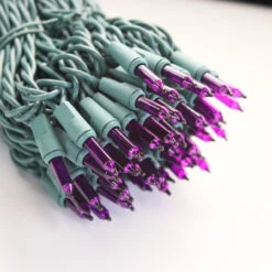 100-bulb Purple Mini Lights, 6" Spacing, Green Wire 13 100-bulb Purple Mini Lights, 6" Spacing, Green Wire -Christmas Light Store purple mini lights green wire 031022 a fb4068e9 c2bd 4128 98fd c641c713d784