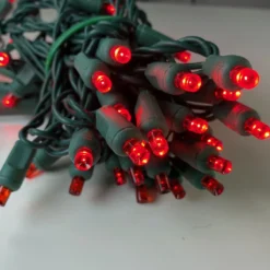 50-light 5mm Red LED Christmas Lights, 6" Spacing Green Wire -Christmas Light Store red green wire led a 1 f2cefc39 0355 4eb4 9795 5bfcb92f3163