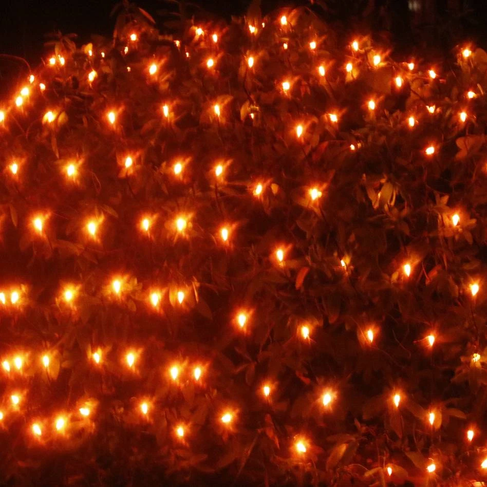 100-light M5 Red LED Net Lights, Green Wire 1 100-light M5 Red LED Net Lights, Green Wire