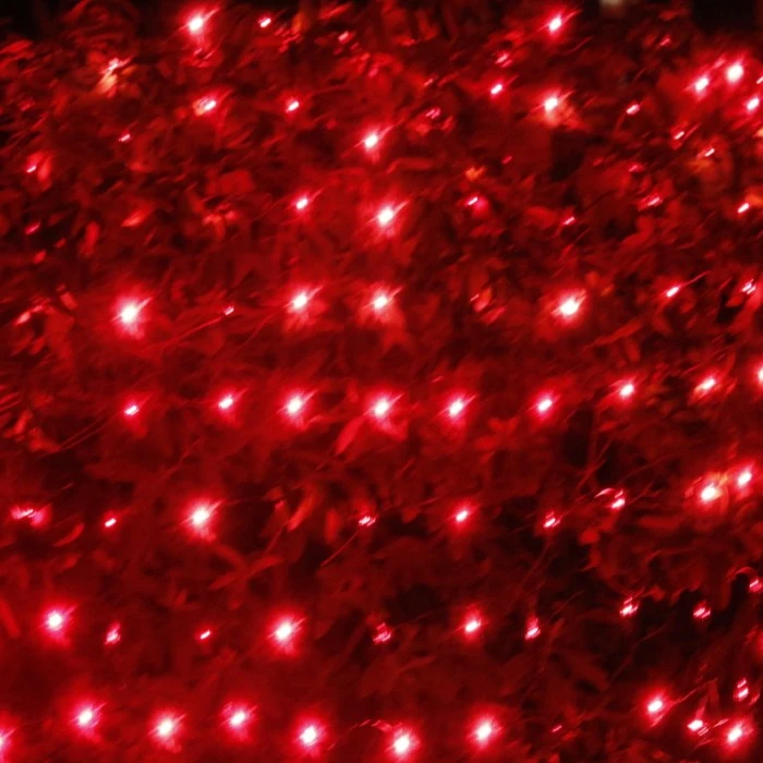 150-bulb Red Net Lights, Green Wire 4 150-bulb Red Net Lights, Green Wire - Image 4