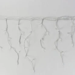 100-light Warm White 5mm LED Icicle Lights, White Wire 7 100-light Warm White 5mm LED Icicle Lights, White Wire -Christmas Light Store warm white 5mm led icicle lights white wire a