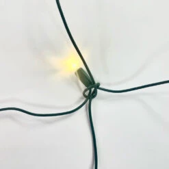 100-light Warm White 5mm LED Net Lights, Green Wire -Christmas Light Store warm white 5mm led net lights 2