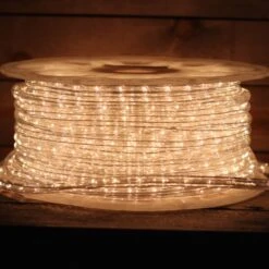 1/2" White Incandescent Rope Lights 6 1/2" White Incandescent Rope Lights -Christmas Light Store white incandescent rope light spool 918