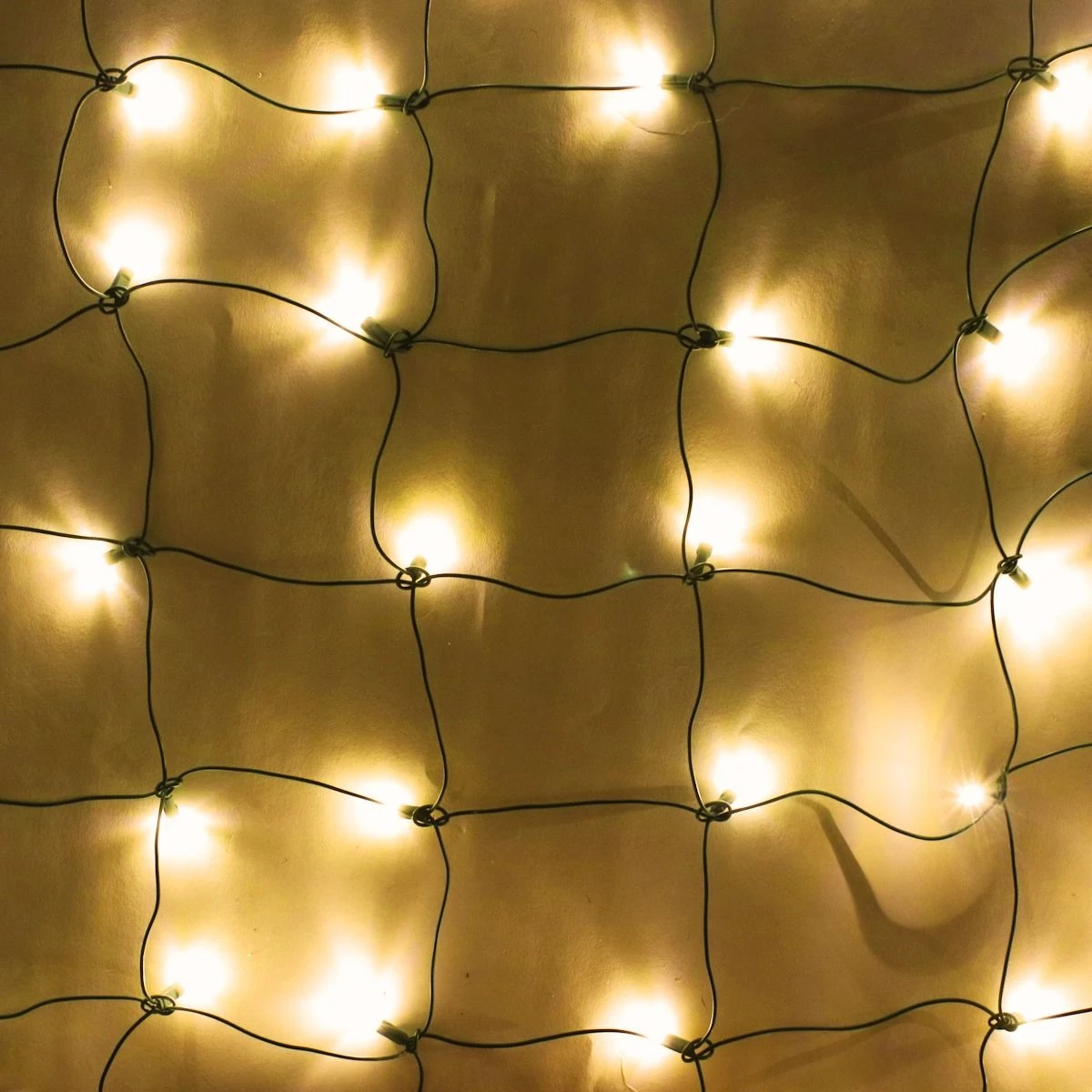 100-light Yellow 5mm LED Net Lights, Green Wire 1 100-light Yellow 5mm LED Net Lights, Green Wire